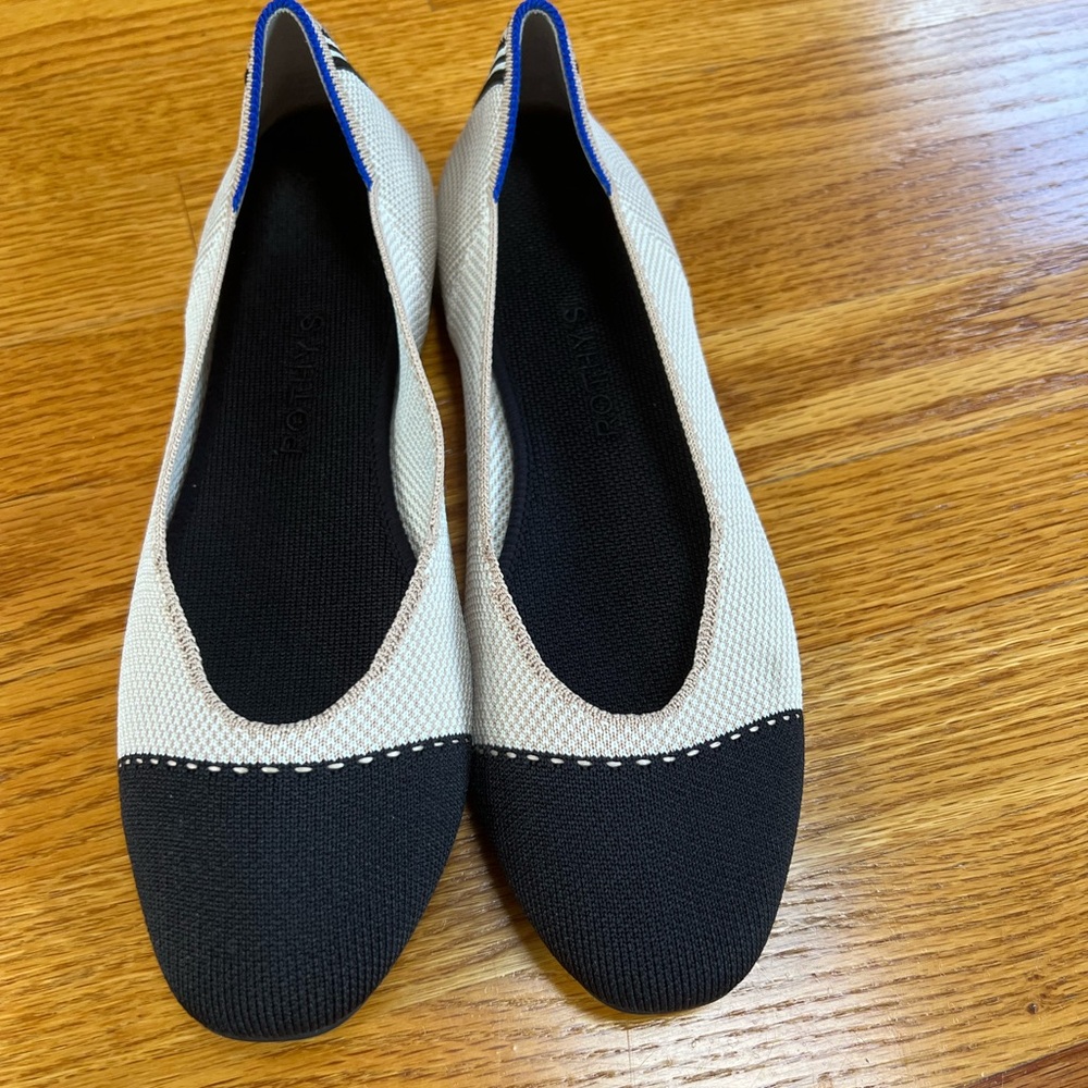 Rothy’s The Tuxedo Square Toe Color-Block Flat - image 5